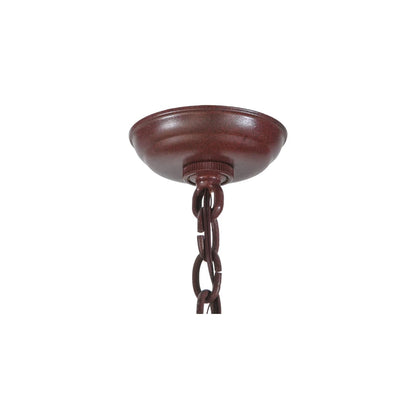 Pine Branch Valley View 12 Light 52" Wide Chandelier with Silver Mica Shades - Rust Finish