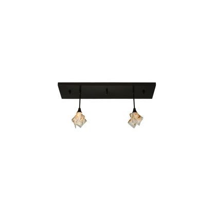 Metro 2 Light 14" Wide Abstract Multi Light Pendant
