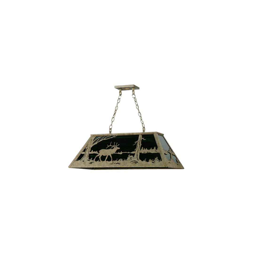 Elk at Lake 6 Light 17" Wide Linear Pendant
