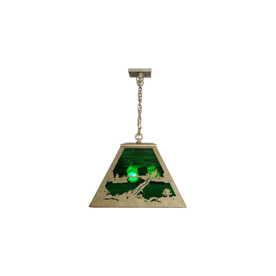 Elk at Lake 6 Light 17" Wide Linear Pendant