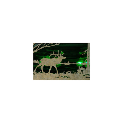 Elk at Lake 6 Light 17" Wide Linear Pendant