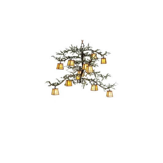 Pine Branch Valley View 12 Light 52" Wide Chandelier