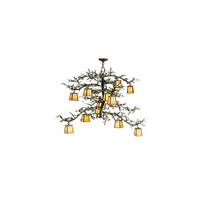 Pine Branch Valley View 12 Light 52" Wide Chandelier