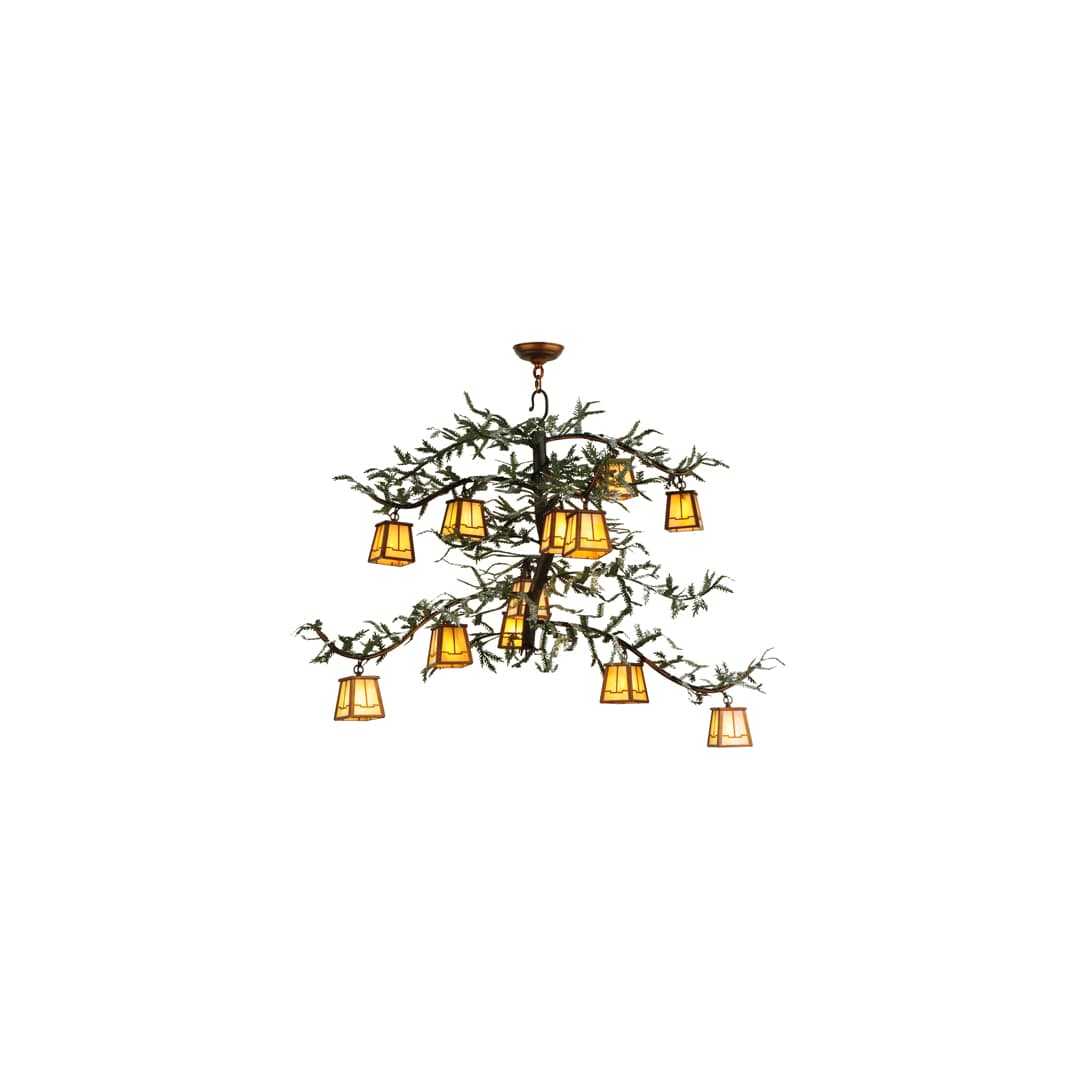 Pine Branch Valley View 12 Light 52" Wide Chandelier