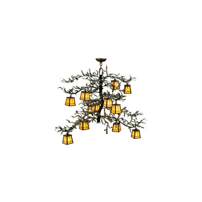 Pine Branch Valley View 12 Light 52" Wide Chandelier