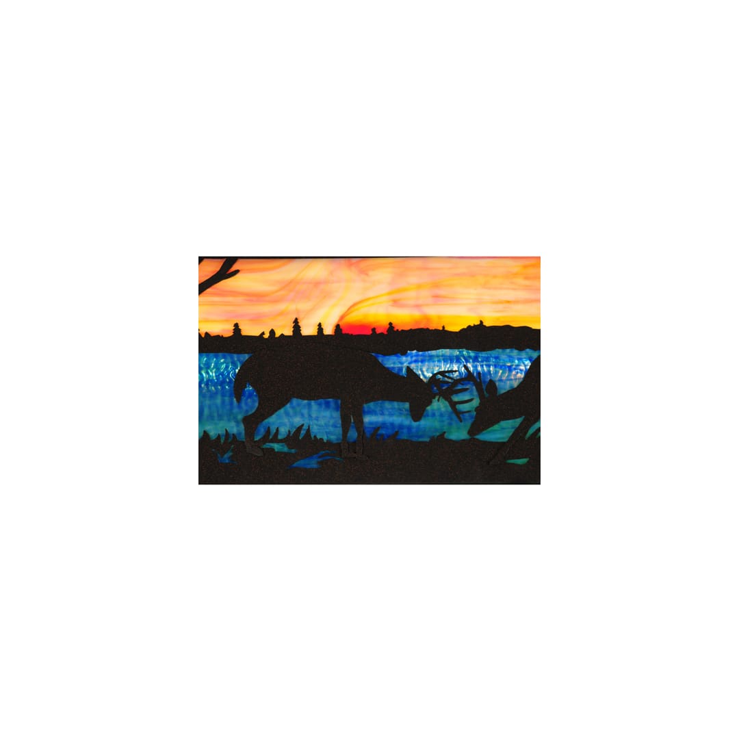 Battling Bucks 9 Light 17" Wide Linear Pendant