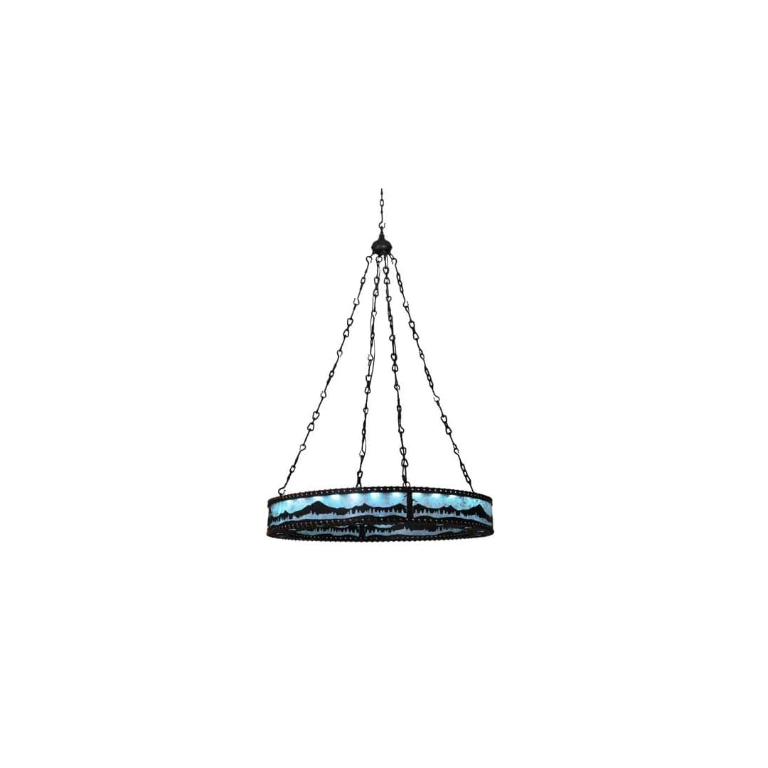 Mountain Range 42" Wide Ring Chandelier