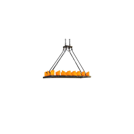 Loxley 18 Light 14" Wide Pillar Candle Linear Chandelier