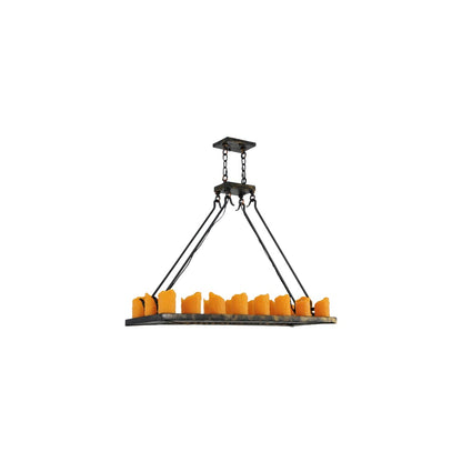 Loxley 18 Light 14" Wide Pillar Candle Linear Chandelier