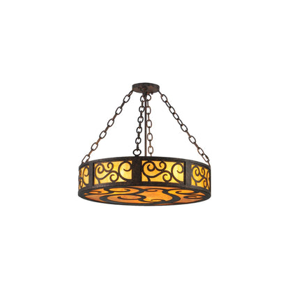 Dean 3 Light 24" Wide Suspension Pendant