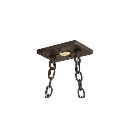 Moose at Lake 6 Light 17" Wide Linear Pendant