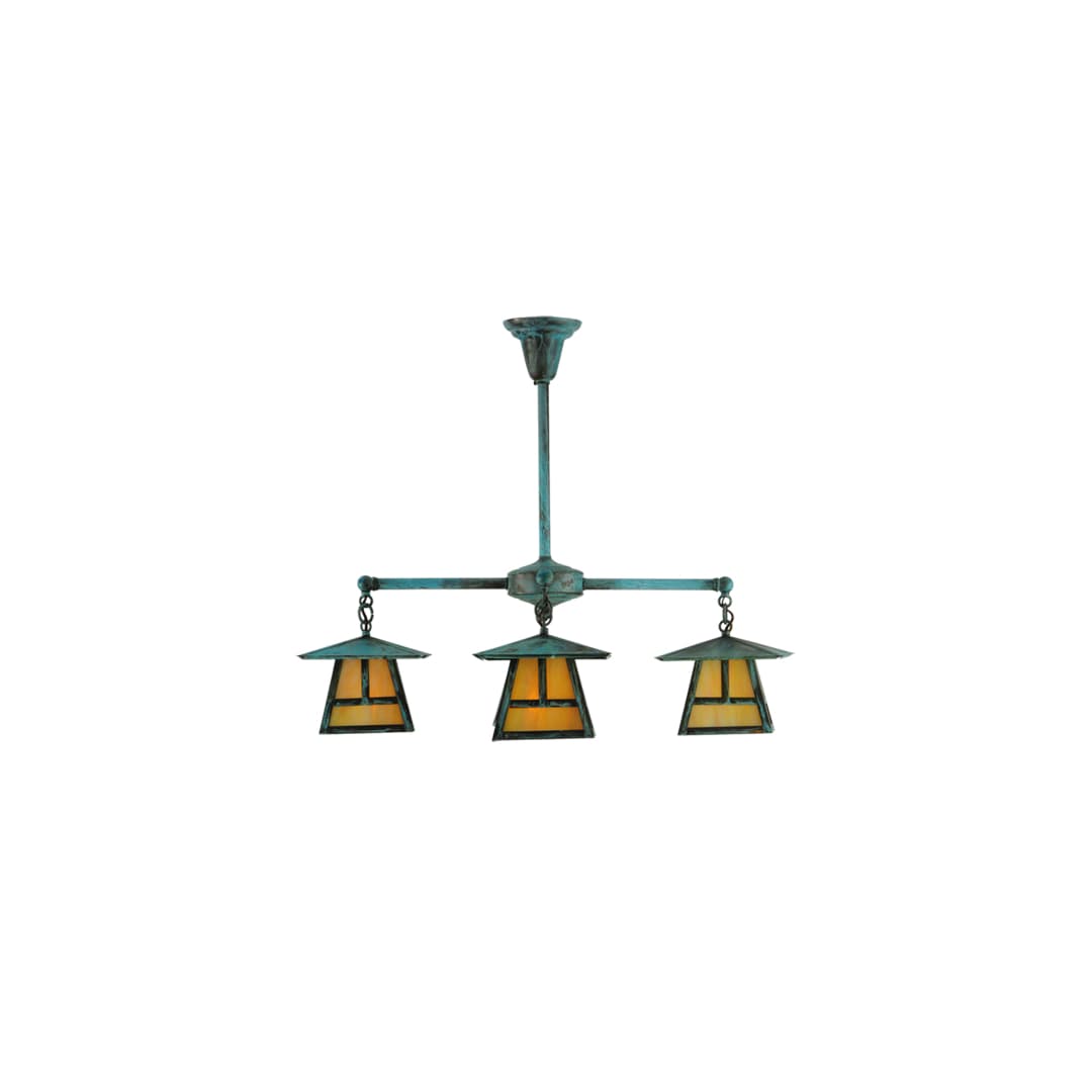 Craftsman Signature 4 Light 32" Wide Semi-flush Ceiling Fixture