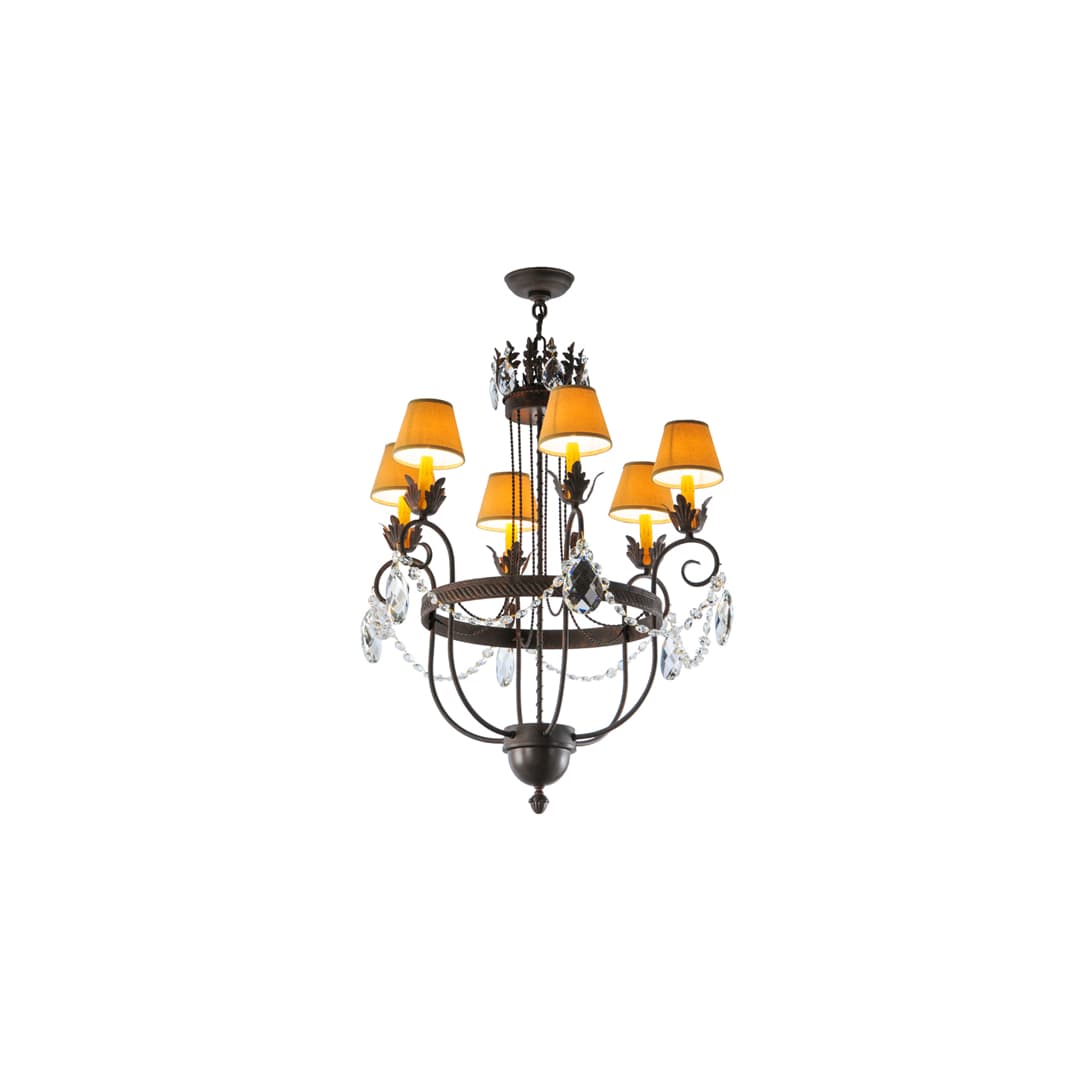 Antonia 6 Light 27" Wide Crystal Chandelier