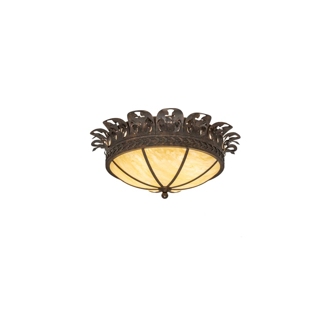 Crowne 4 Light 28" Wide Semi-Flush Bowl Ceiling Fixture