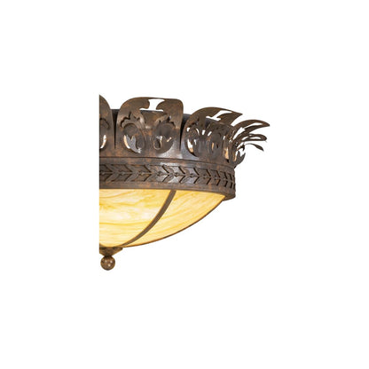 Crowne 4 Light 28" Wide Semi-Flush Bowl Ceiling Fixture