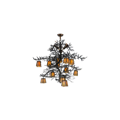 Pine Branch Valley View 12 Light 52" Wide Chandelier