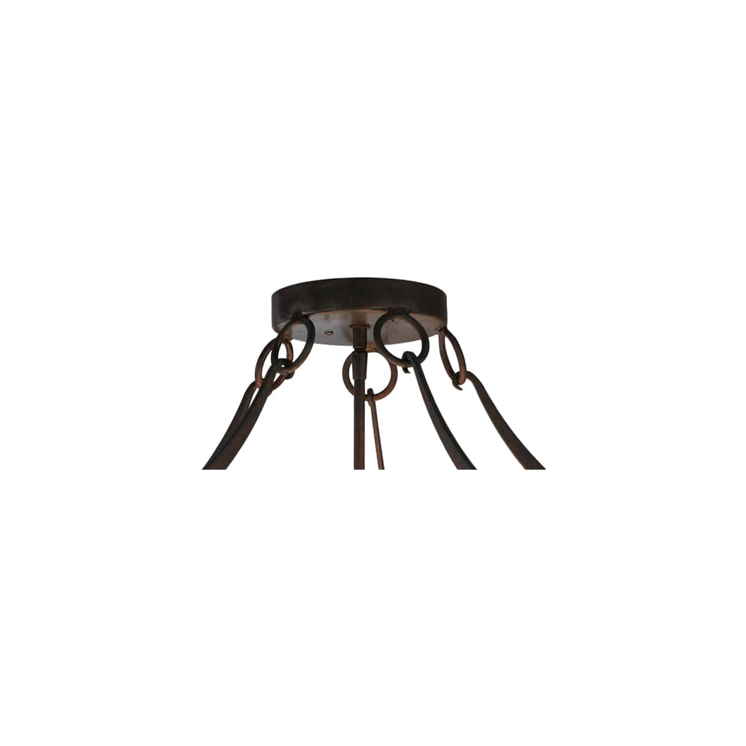Carousel 5 Light 29" Wide Semi-Flush Bowl Ceiling Fixture