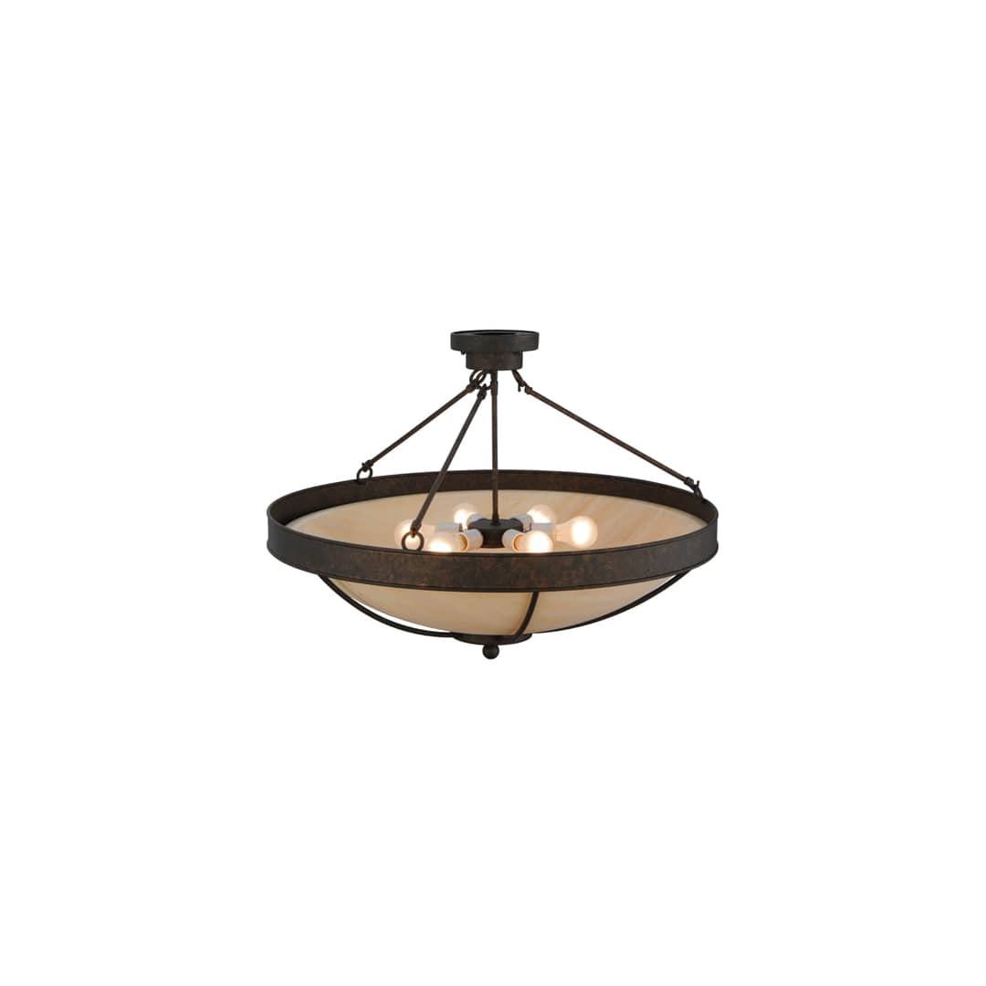 Alysiales 5 Light 32" Wide Semi-Flush Bowl Ceiling Fixture