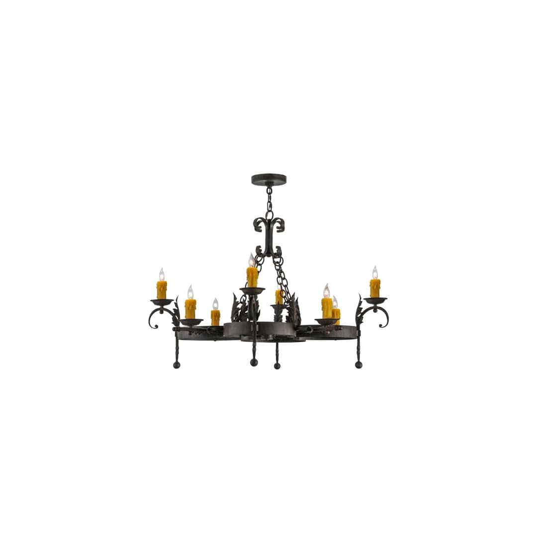 Andorra 8 Light 42" Wide Taper Candle Style Chandelier