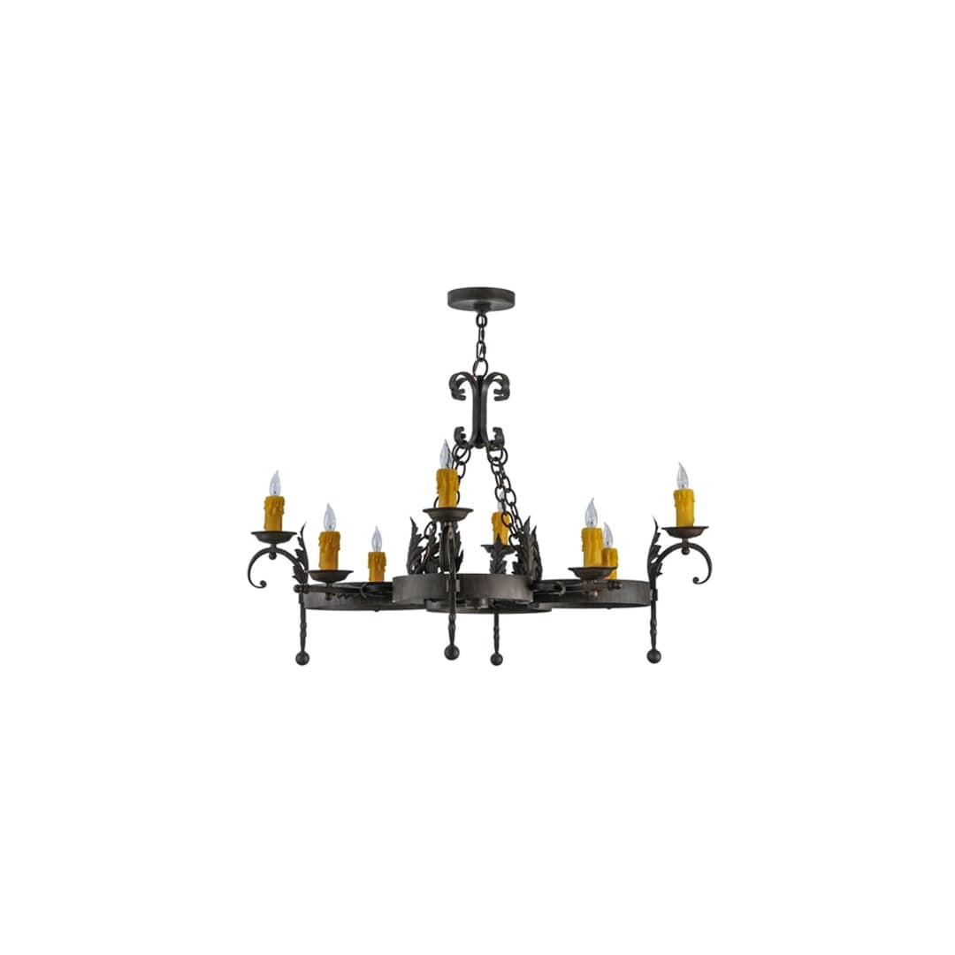 Andorra 8 Light 42" Wide Taper Candle Style Chandelier