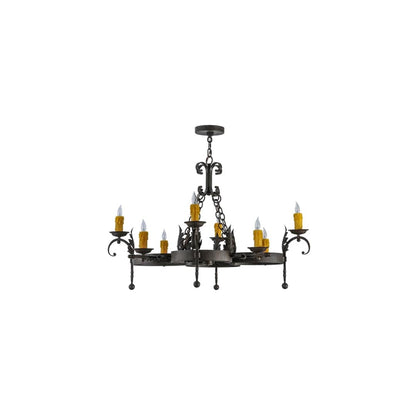 Andorra 8 Light 42" Wide Taper Candle Style Chandelier