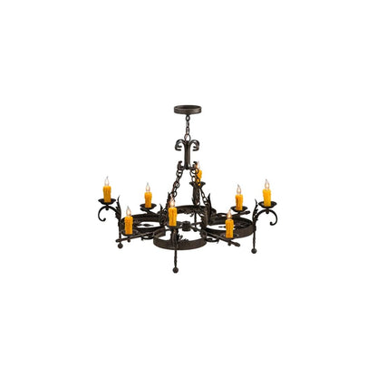 Andorra 8 Light 42" Wide Taper Candle Style Chandelier