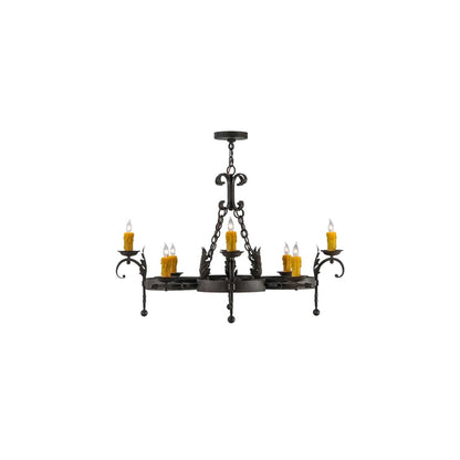 Andorra 8 Light 42" Wide Taper Candle Style Chandelier