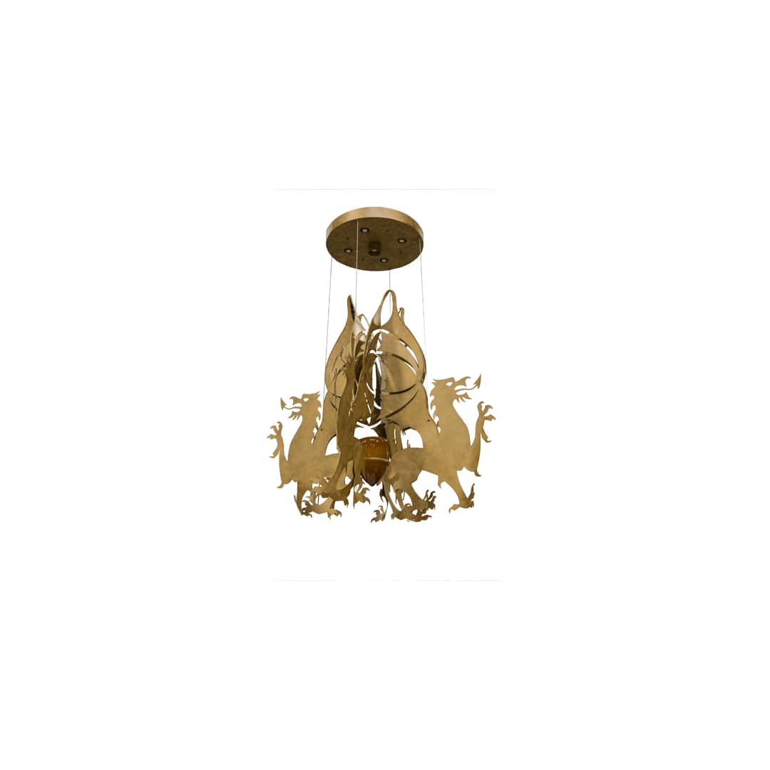 Dragos 4 Light 80" Wide Abstract Pendant