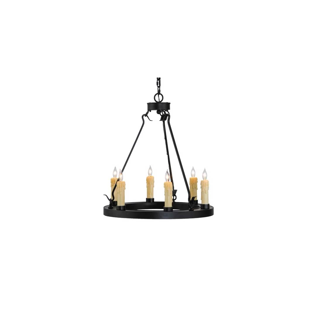 Deina 6 Light 24" Wide Taper Candle Ring Chandelier