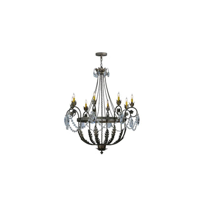 Antonia 8 Light 43" Wide Crystal Candle Style Chandelier