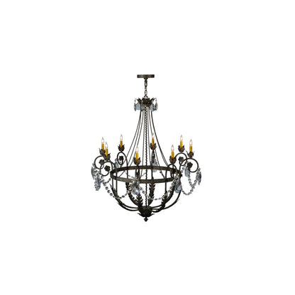 Antonia 8 Light 43" Wide Crystal Candle Style Chandelier