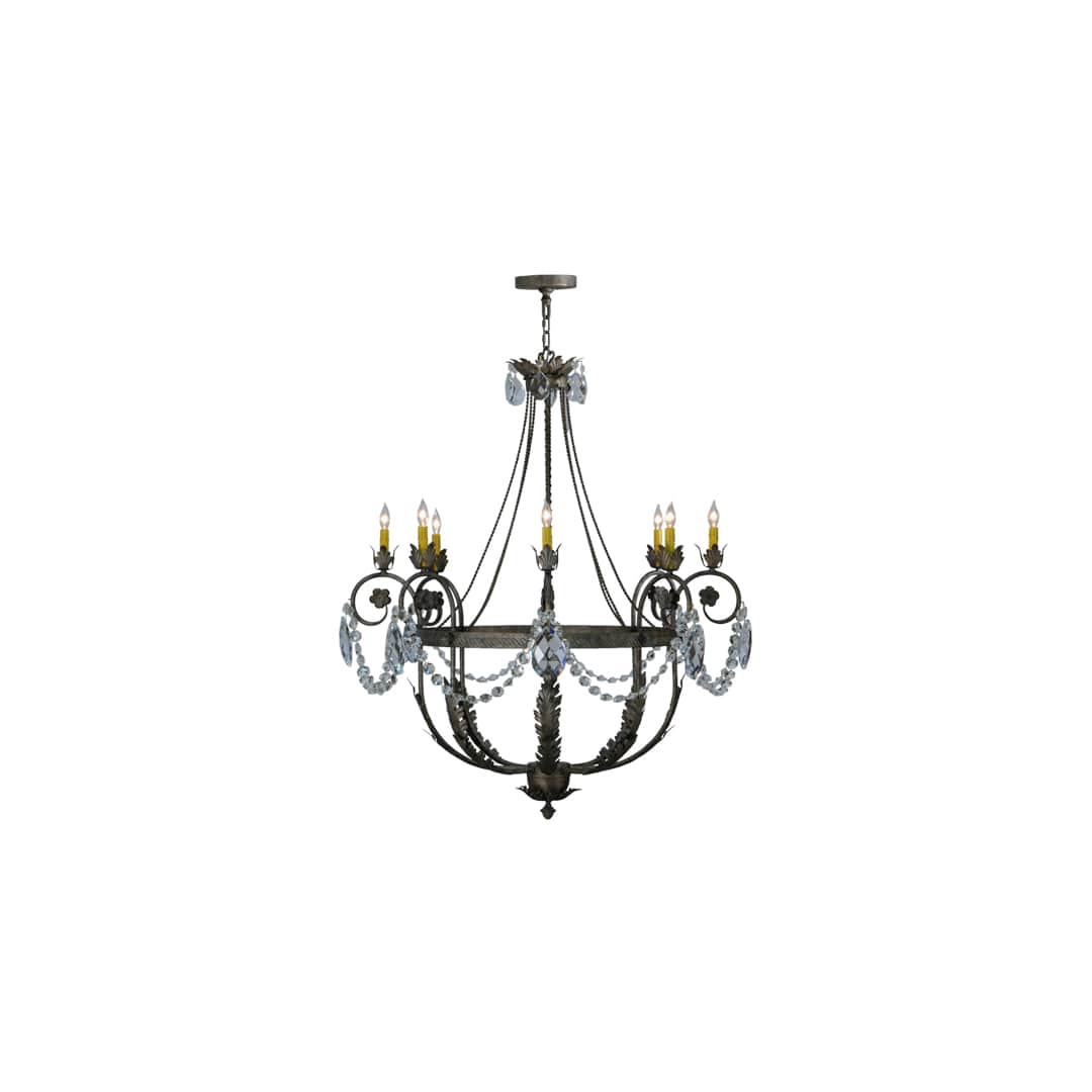 Antonia 8 Light 43" Wide Crystal Candle Style Chandelier