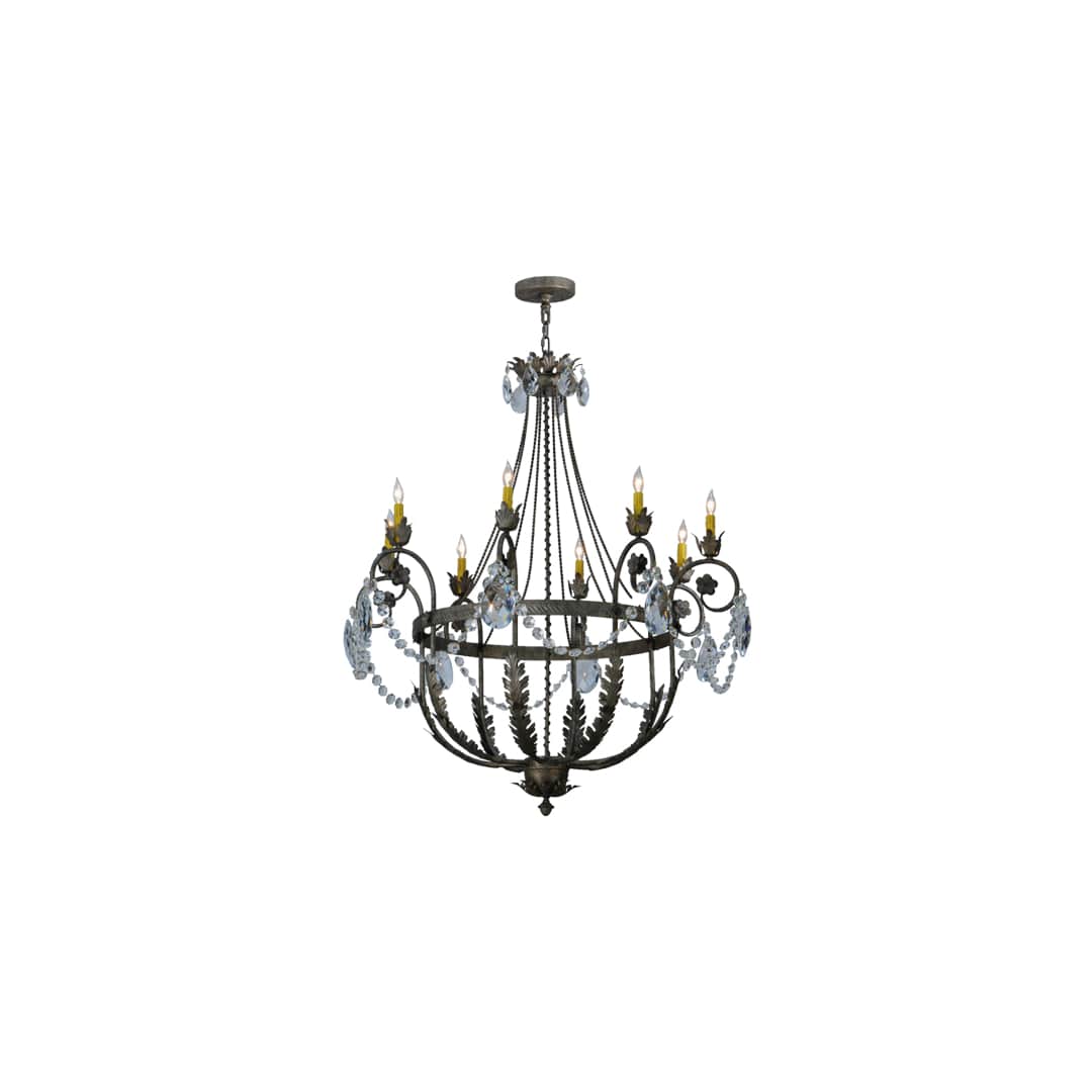 Antonia 8 Light 43" Wide Crystal Candle Style Chandelier