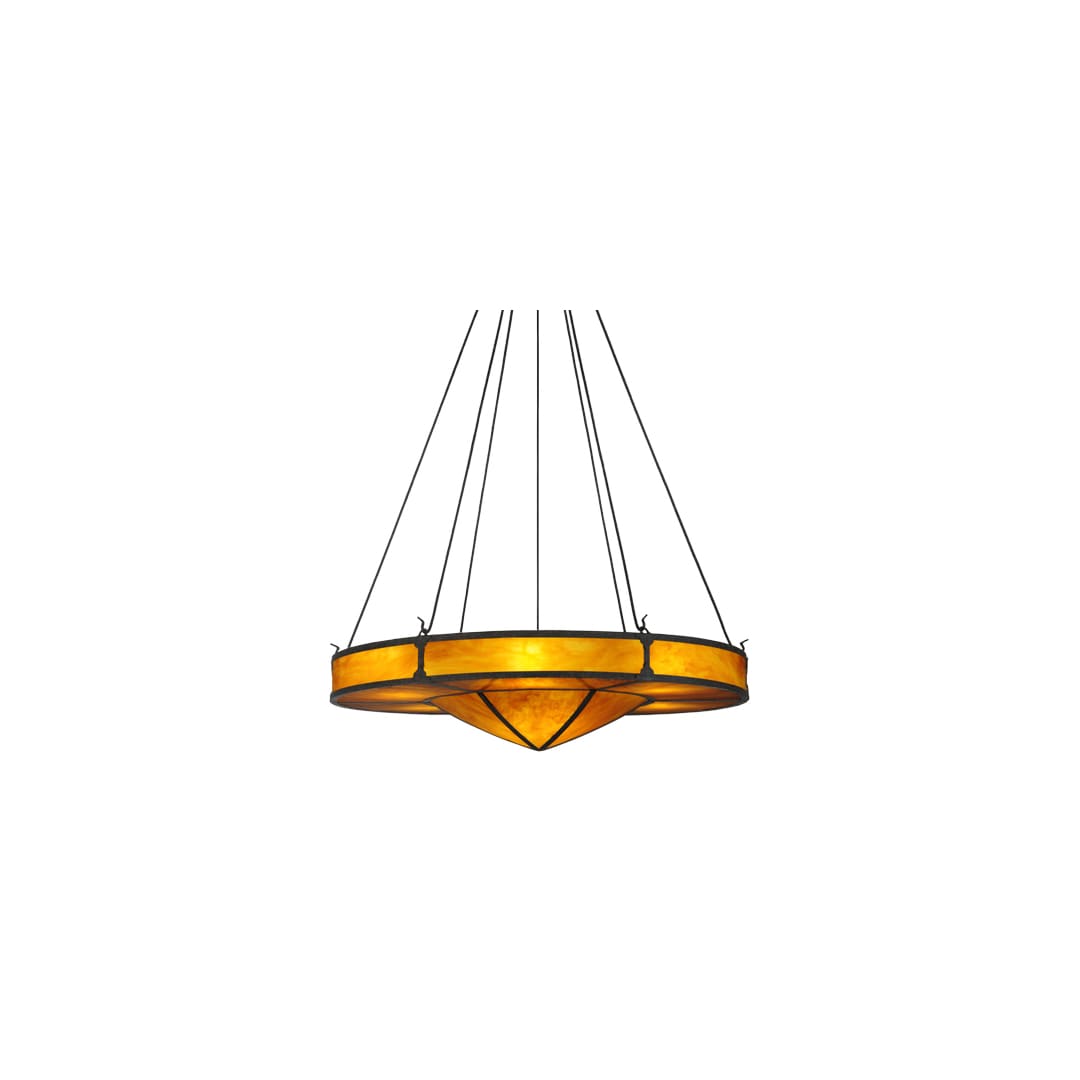 Timber 8 Light 48" Wide Drum Chandelier