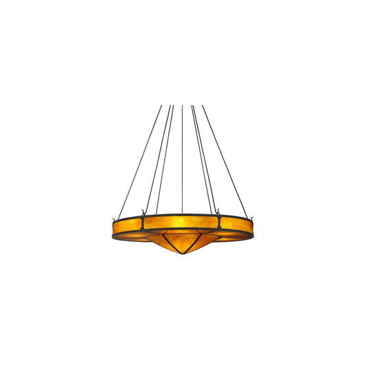 Timber 8 Light 48" Wide Drum Chandelier