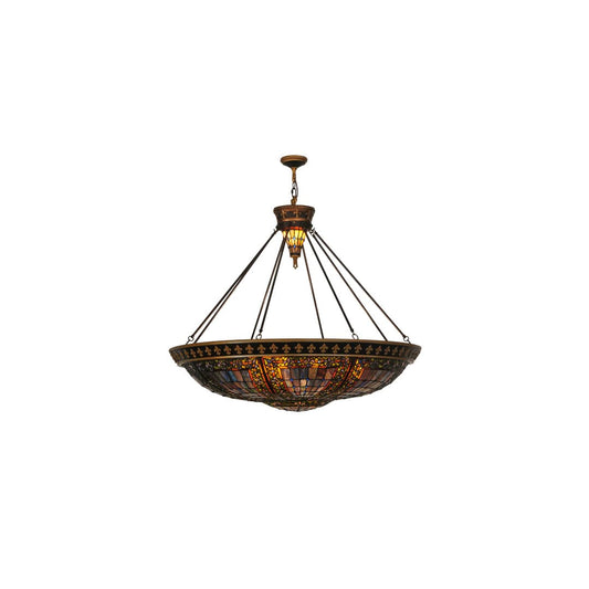 Fleur-de-lis 8 Light 45" Wide Pendant