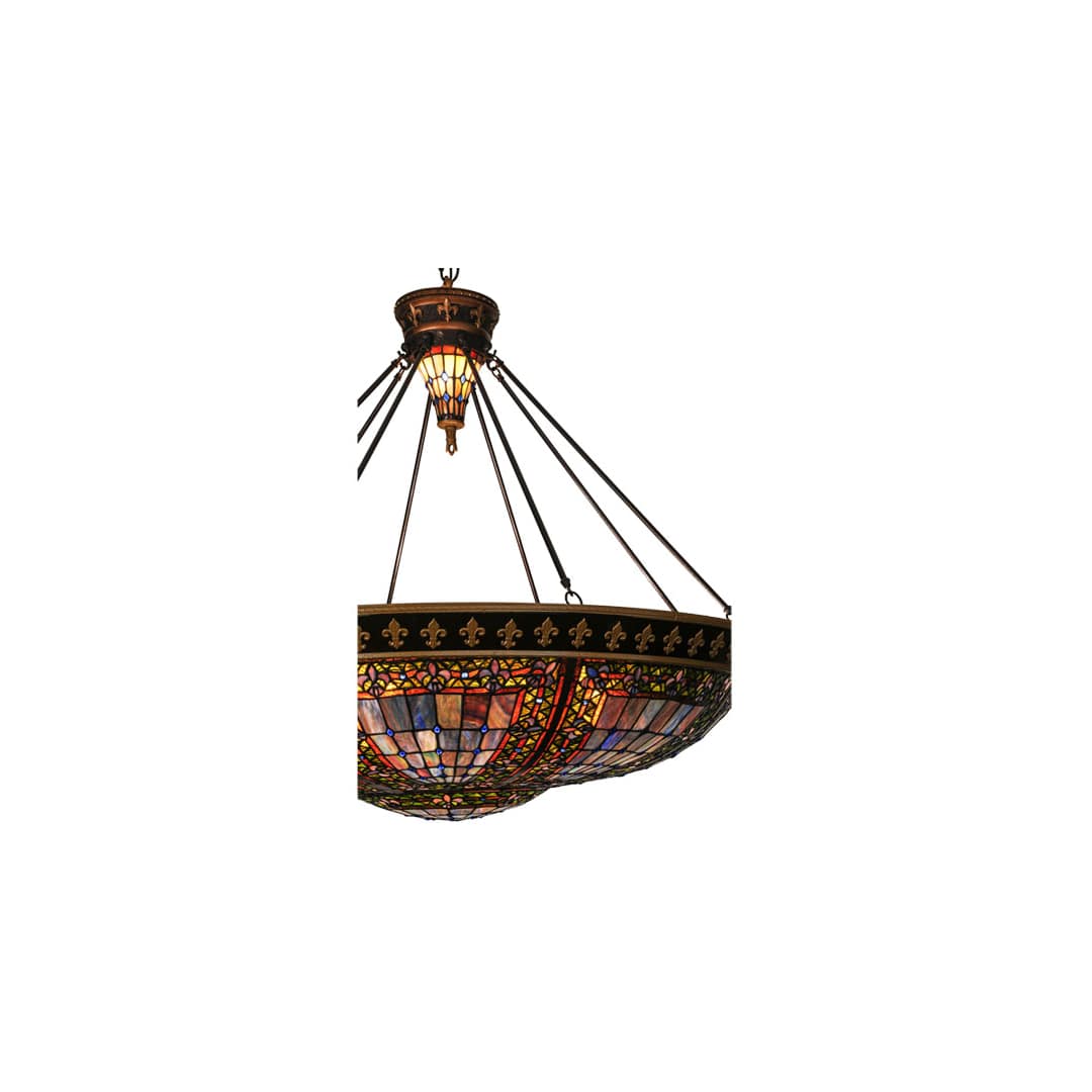 Fleur-de-lis 8 Light 45" Wide Pendant