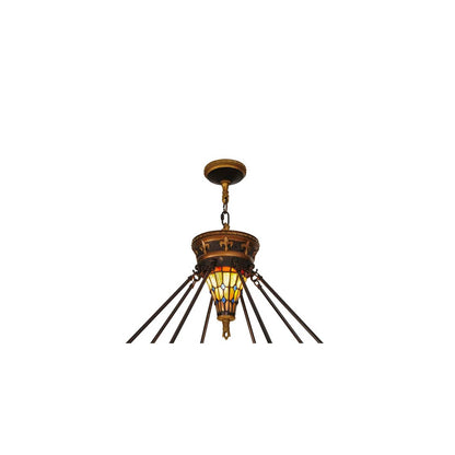Fleur-de-lis 8 Light 45" Wide Pendant