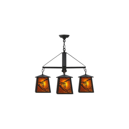 Whispering Pines 4 Light 28" Wide Chandelier