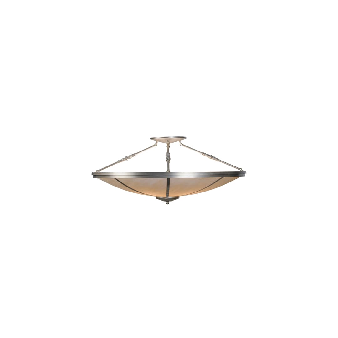 Commerce 4 Light 45" Wide Semi-Flush Bowl Ceiling Fixture - Nickel Finish