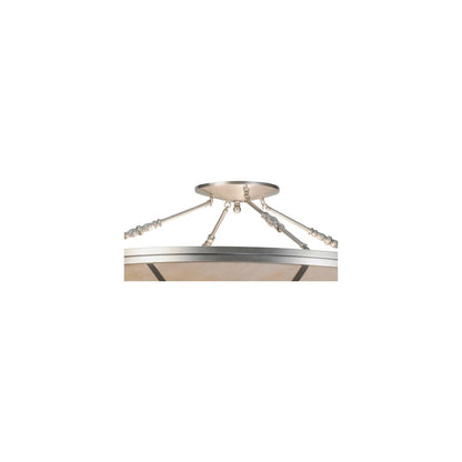 Commerce 4 Light 45" Wide Semi-Flush Bowl Ceiling Fixture - Nickel Finish