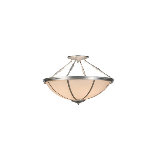 Commerce 4 Light 35" Wide Semi-Flush Bowl Ceiling Fixture - Nickel Finish