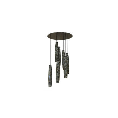 Checkers 7 Light 46" Wide Multi Light Pendant