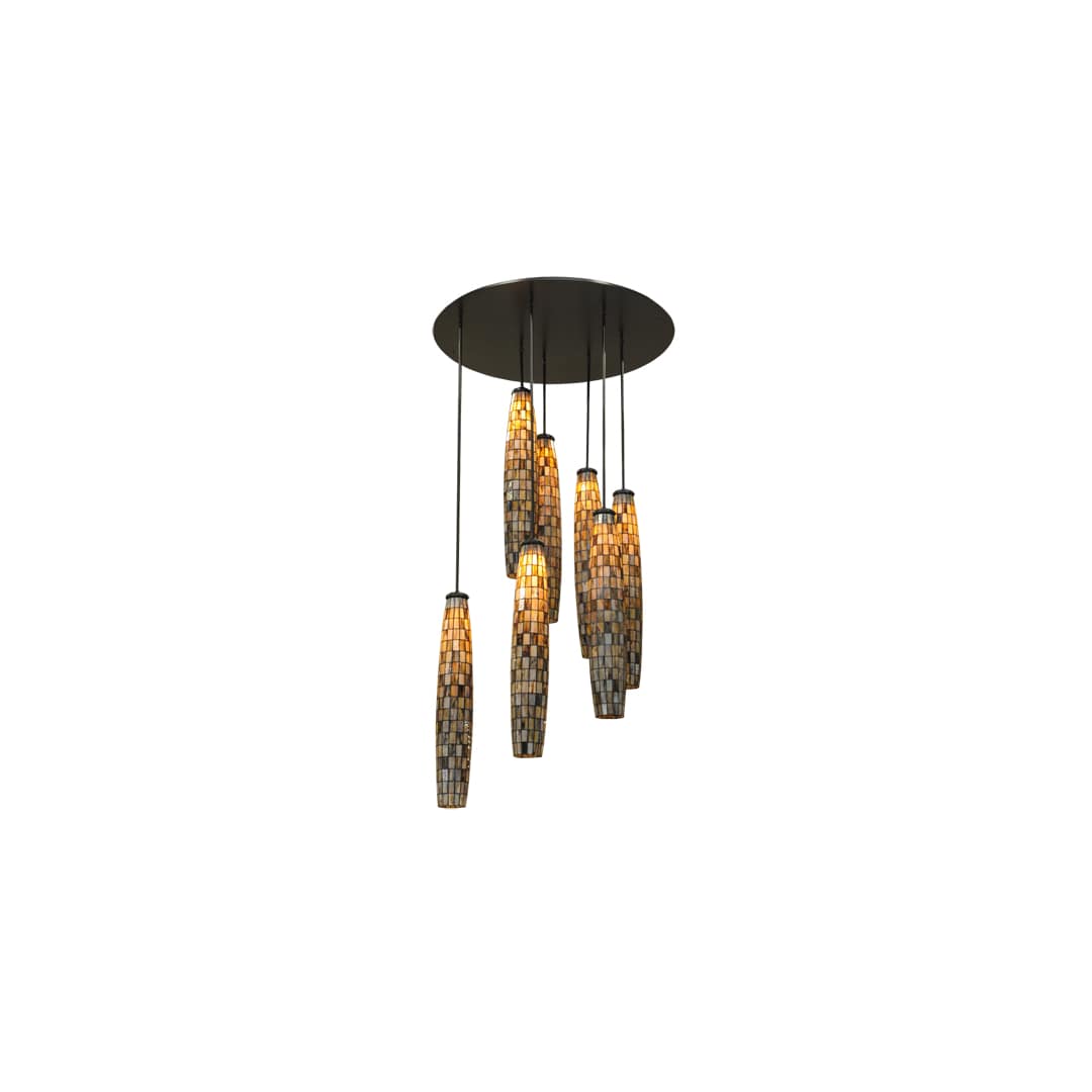 Checkers 7 Light 46" Wide Multi Light Pendant