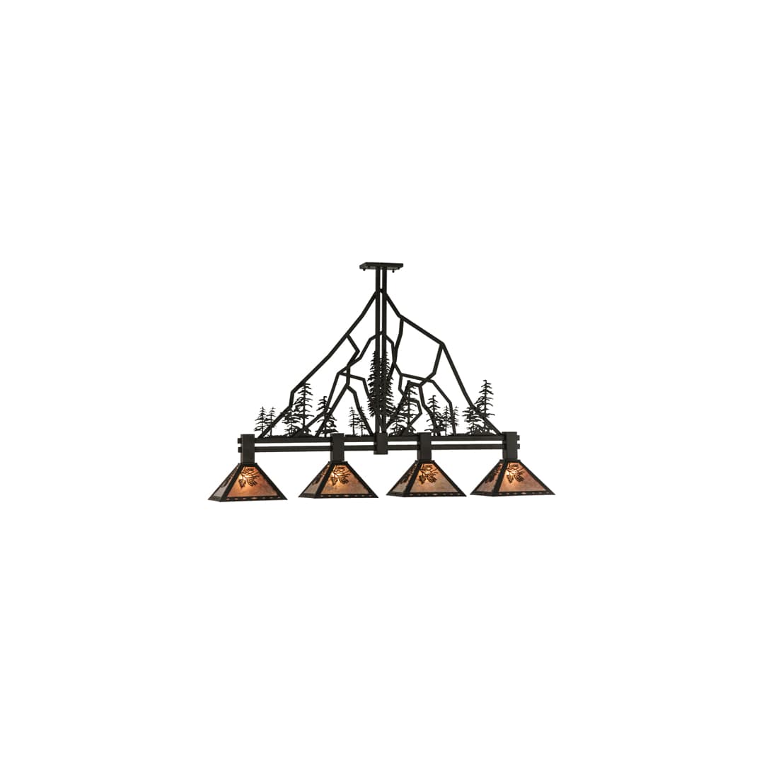 Tall Pines 4 Light 12" Wide Linear Pendant
