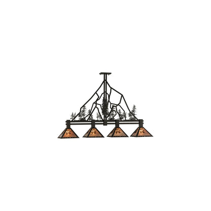 Tall Pines 4 Light 12" Wide Linear Pendant