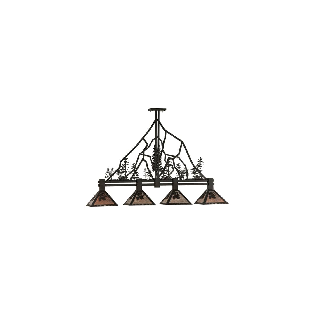 Tall Pines 4 Light 12" Wide Linear Pendant