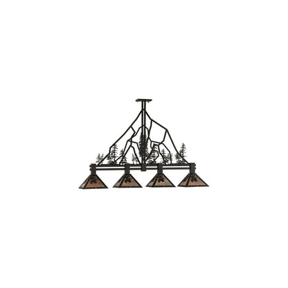 Tall Pines 4 Light 12" Wide Linear Pendant