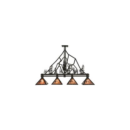 Tall Pines 4 Light 12" Wide Linear Pendant