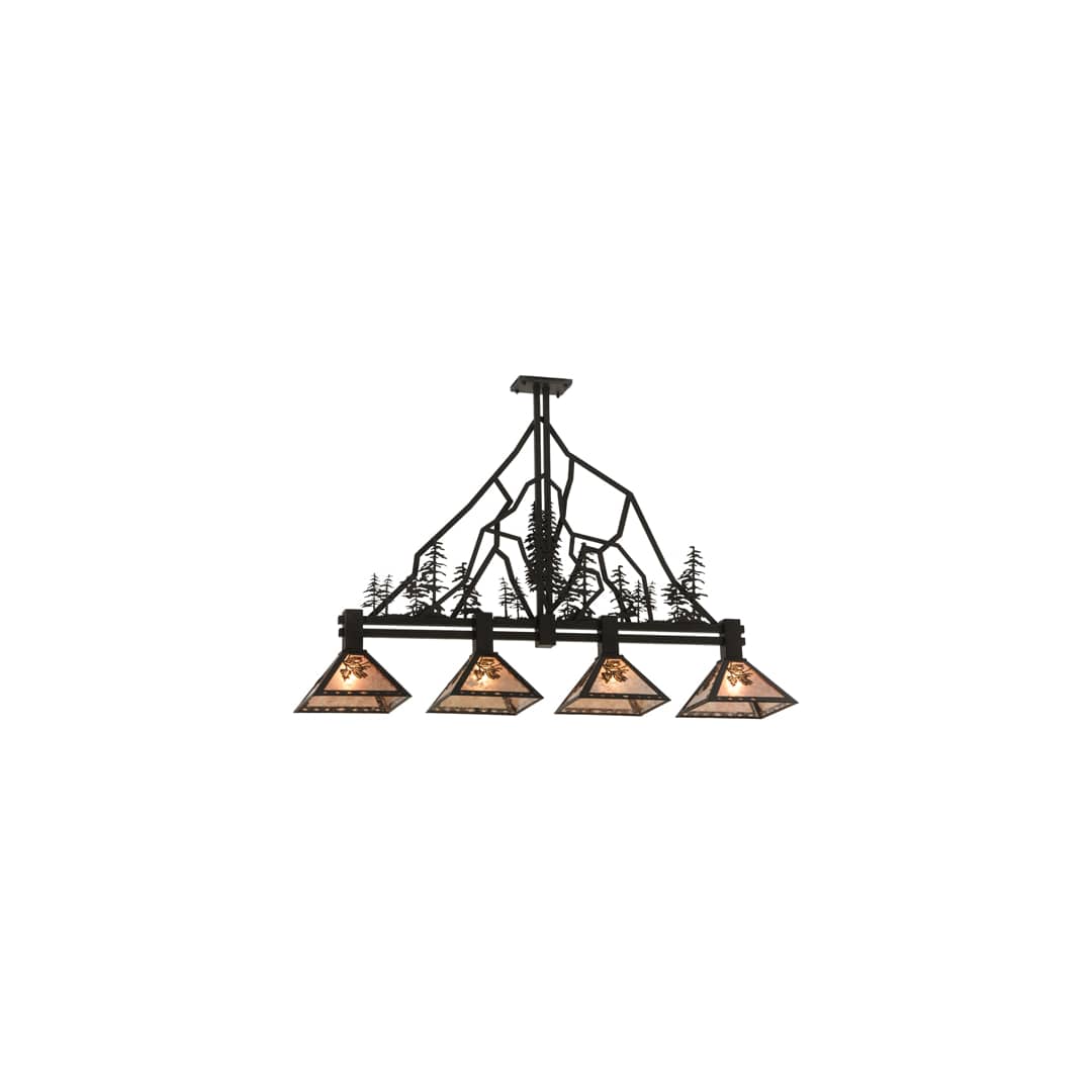 Tall Pines 4 Light 12" Wide Linear Pendant